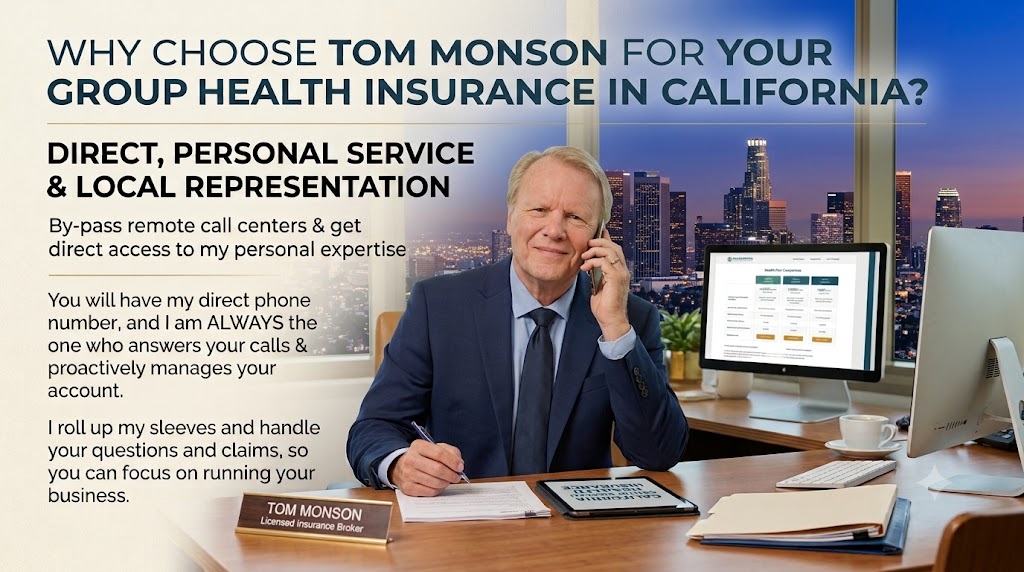 Why Choose Tom Monson for Your Group Health Insurance in California